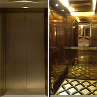 colored decorative stainless steel elevator door & cabin sheets